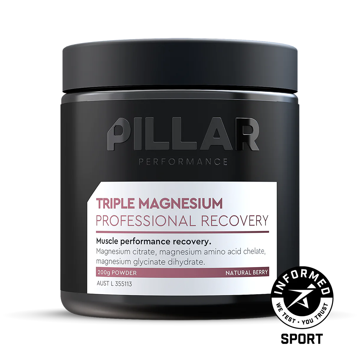 Pillar Performance Triple Magnesium Powder 200g