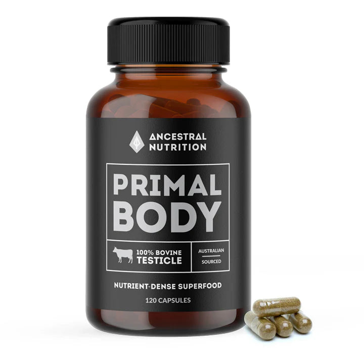 Primal Body - Grass Fed Bovine Testicle Capsules 120c