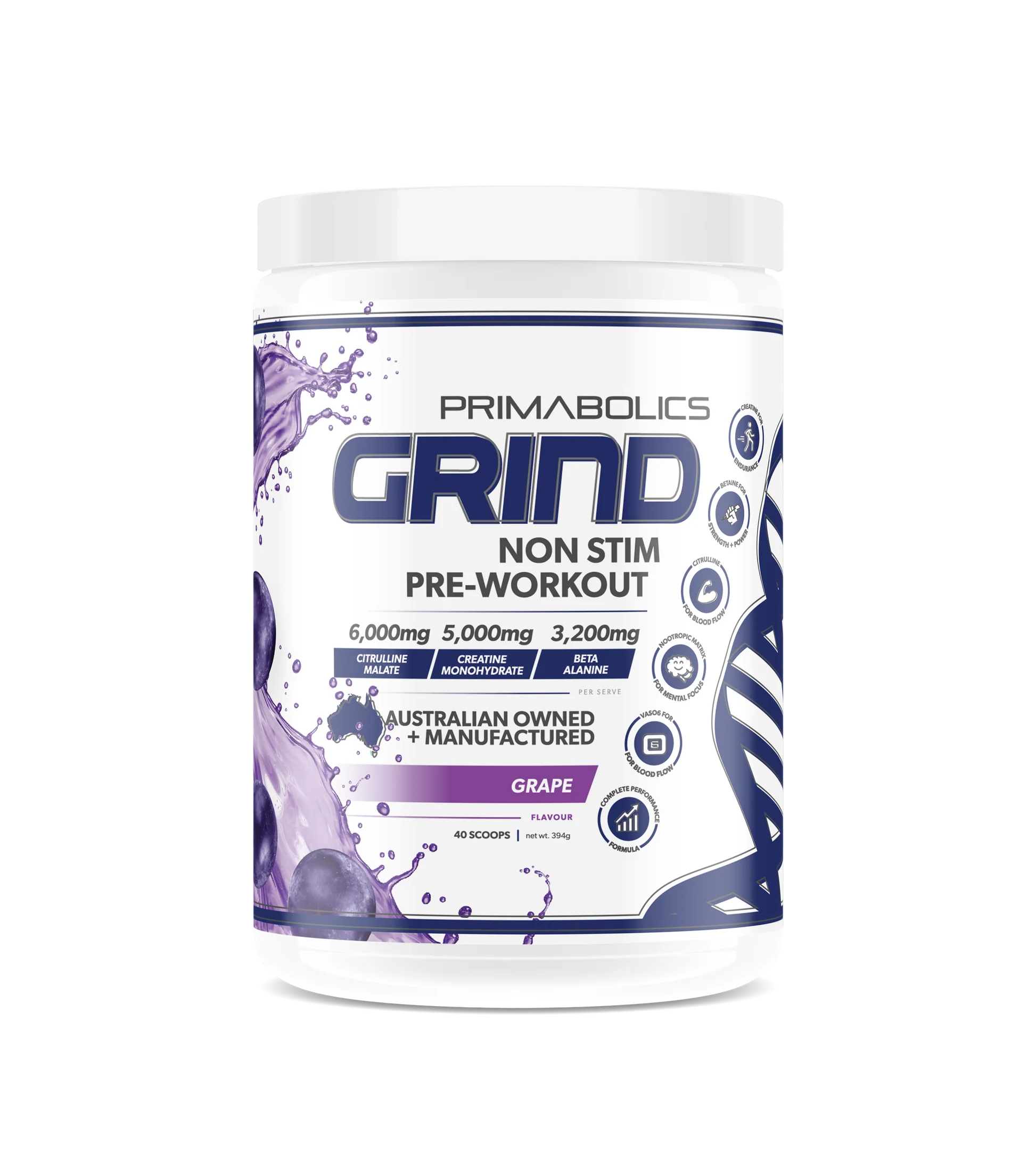 Primabolics Grind Non-Stim Pre-Workout