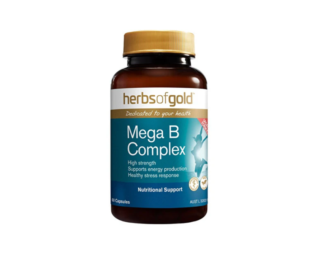 Herbs of Gold Mega B Complex 60 Capsules