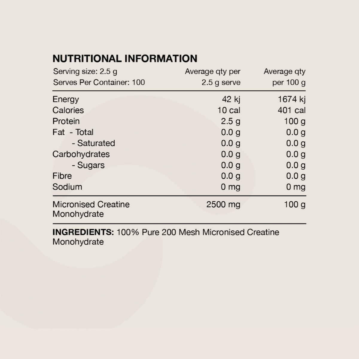 Switch - Creatine Monohydrate