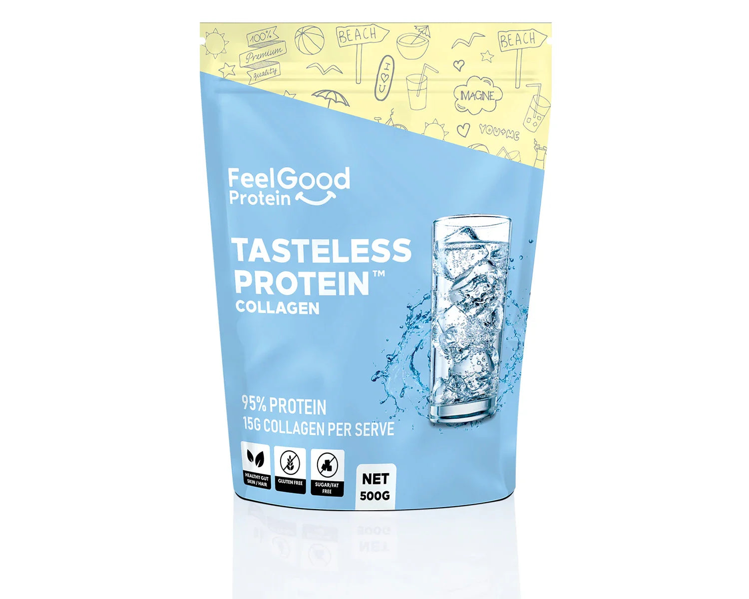 Tasteless Protein Collagen 500g by Feel Good Protein
