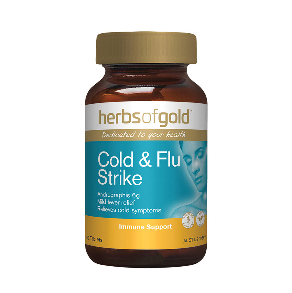 Herbs Of Gold Cold & Flu Strike 60 Tab