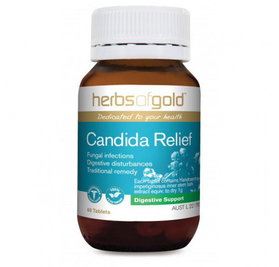 Herbs of Gold Candida Relief 60 Tablets